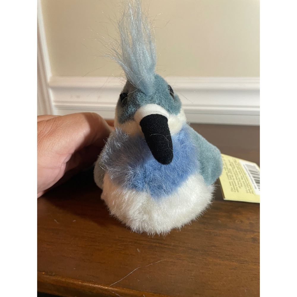 Wild Republic Audubon Birds Belted Kingfisher Plush with Sound Wetland Series 1 - Picture 4 of 4